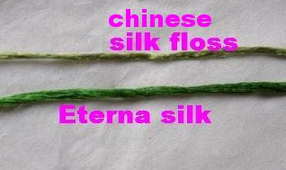 Chinese compared to Eterna Silk Floss